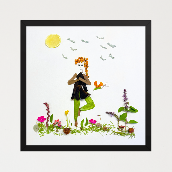 Rooted Tree Pose - Nature-Inspired Yoga Wall Art Print