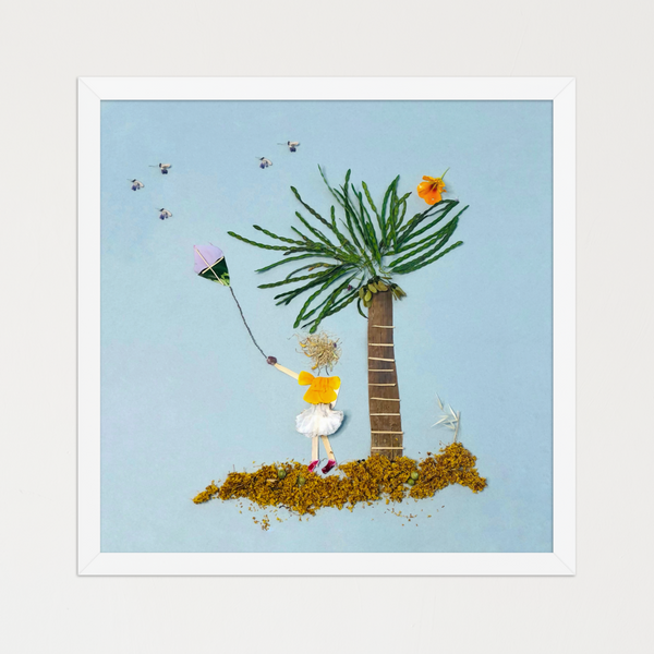 Breezy Island Moment - Whimsical Nature Wall Art Print