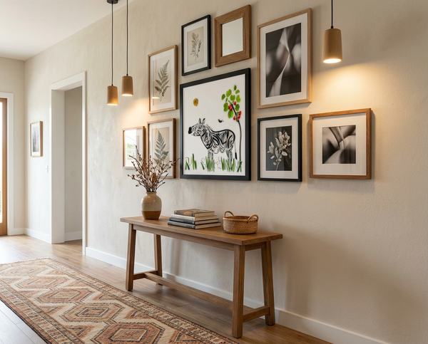 Meadow Zebra - Botanical Animal Wall Art Print