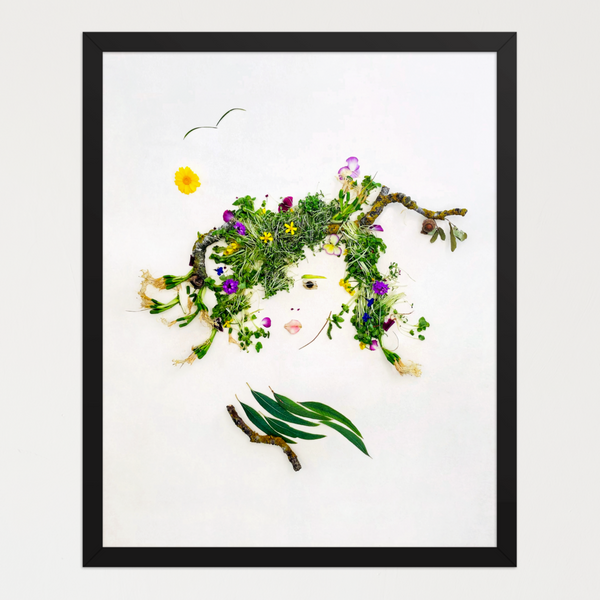Meadow Muse - Feminine Nature-Inspired Wall Art Print