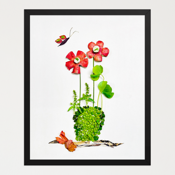 Plant Harmony - Botanical Flower Wall Art Print