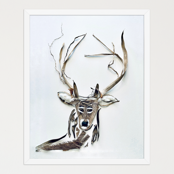 Still Forest Deer - Nature-Inspired Animal Wall Art Print