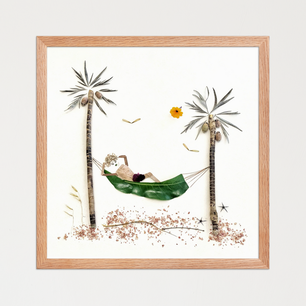 Resting in the Tropics - Botanical Relaxation Wall Art Print