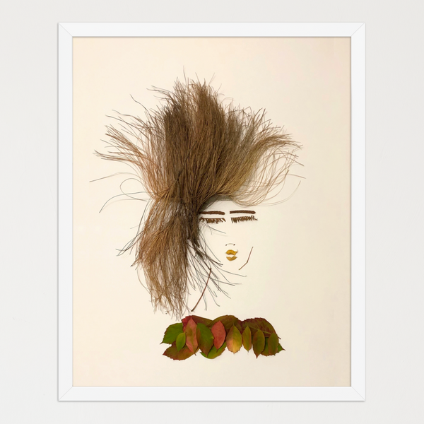 Autumn Stillness - Nature-Inspired Feminine Portrait Art