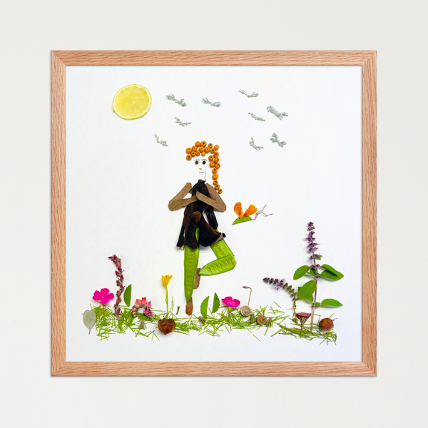 Rooted Tree Pose - Nature-Inspired Yoga Wall Art Print
