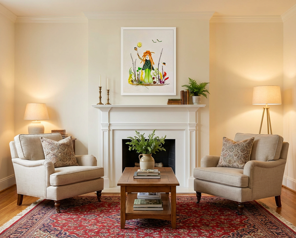 Nature at Play - Whimsical Botanical Art Print