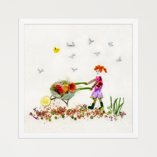 Garden Day Journey - Nature-Inspired Floral Wall Art Print