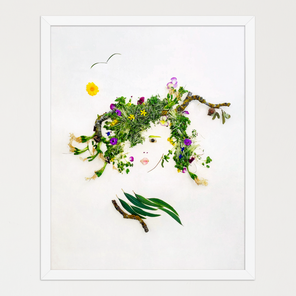 Meadow Muse - Feminine Nature-Inspired Wall Art Print