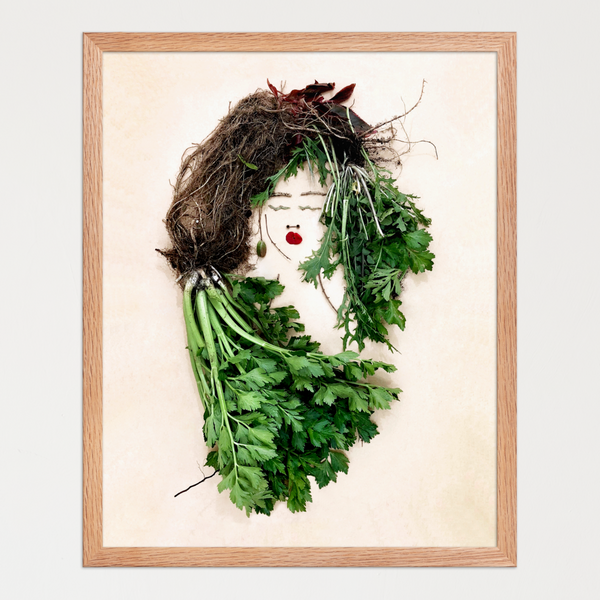 The Celery Woman - Botanical Feminine Wall Art