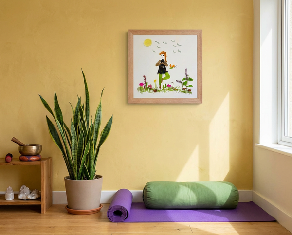 Rooted Tree Pose - Nature-Inspired Yoga Wall Art Print