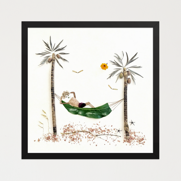 Resting in the Tropics - Botanical Relaxation Wall Art Print