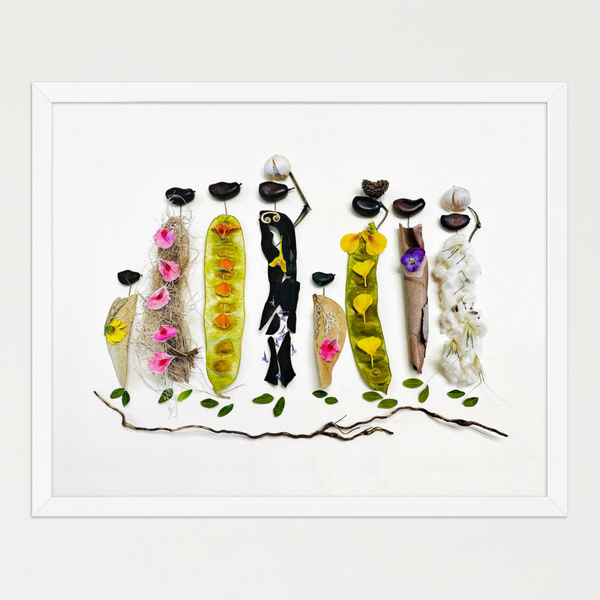 Botanical Gathering - Nature-Inspired Wall Art Print