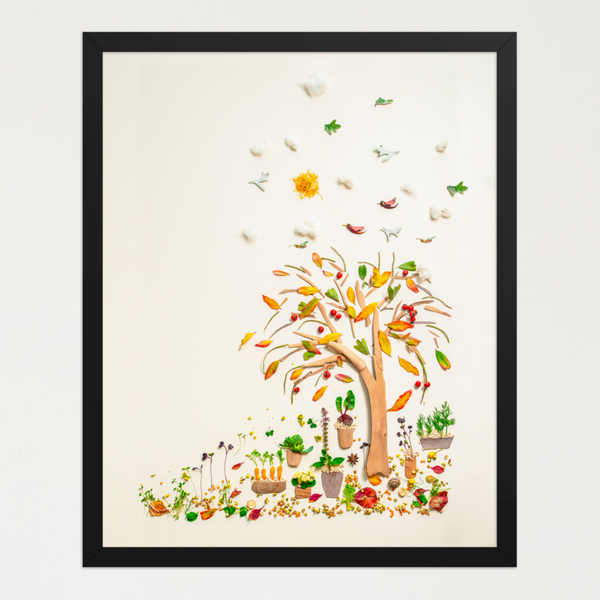 Beneath the Growing Tree - Nature-Inspired Garden Wall Art Print