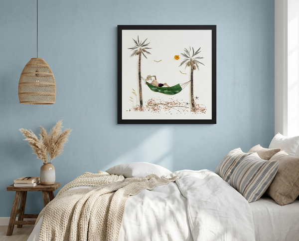 Resting in the Tropics - Botanical Relaxation Wall Art Print