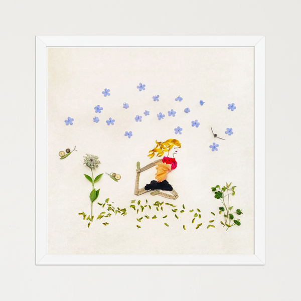 Forward in Bloom - Botanical Yoga Flow Wall Art Print