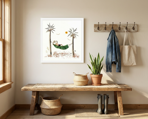 Resting in the Tropics - Botanical Relaxation Wall Art Print
