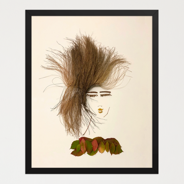 Autumn Stillness - Nature-Inspired Feminine Portrait Art