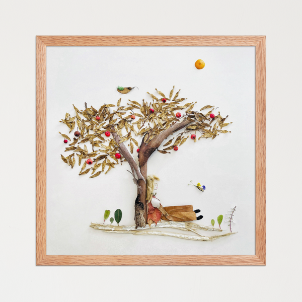 Rest Beneath the Tree - Peaceful Nature Scene Wall Art Print