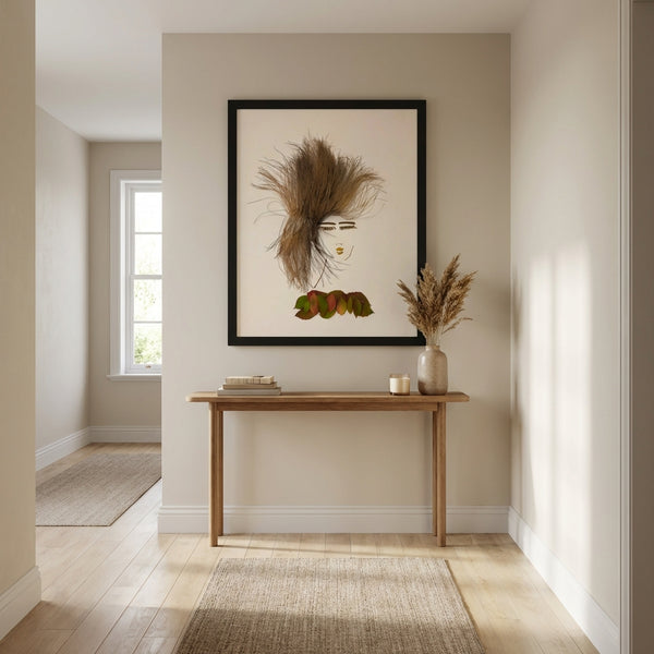 Autumn Stillness - Nature-Inspired Feminine Portrait Art