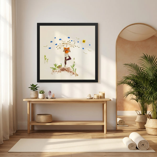 Blooming Tree - Floral Mindful Movement Wall Art Print