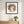 Botanical Lion Spirit in a black frame styled in a kids room. FloraFusion botanical wall art.