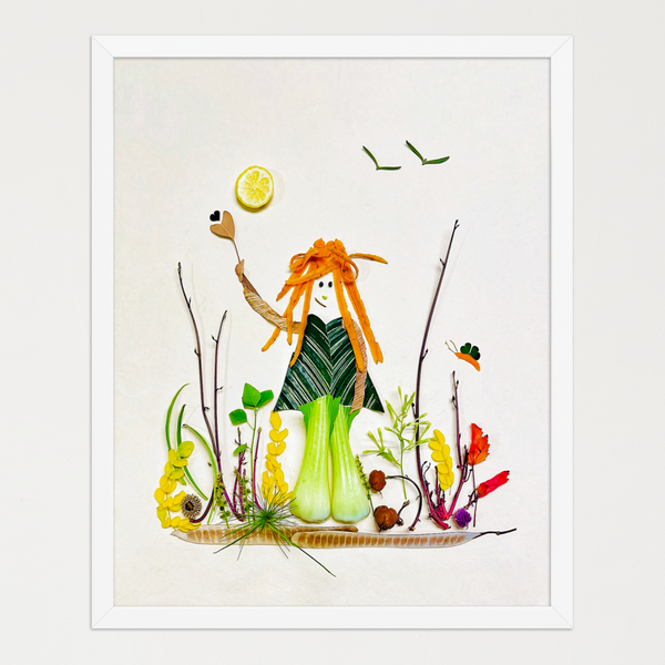 Nature at Play - Whimsical Botanical Art Print