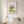 Cinnamon Berry Tree botanical tree wall art print in a red oak wood frame hanging in a bedroom