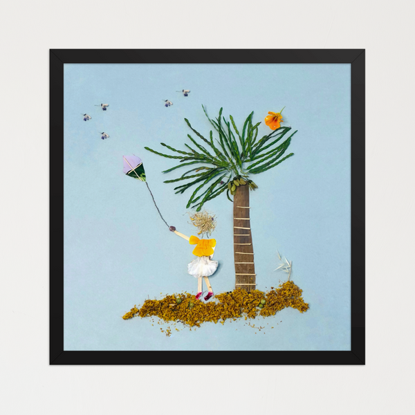 Breezy Island Moment - Whimsical Nature Wall Art Print