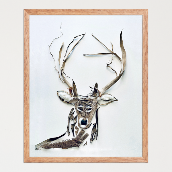 Still Forest Deer - Nature-Inspired Animal Wall Art Print