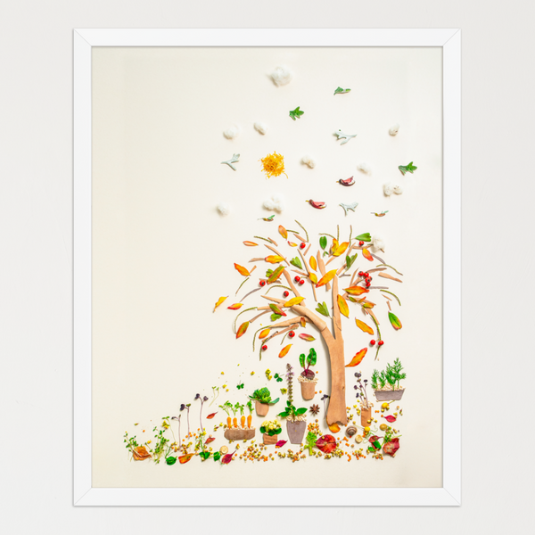 Beneath the Growing Tree - Nature-Inspired Garden Wall Art Print