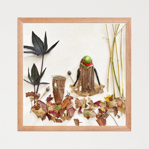Braided by Nature - Botanical Wall Art Print for Nature Lovers