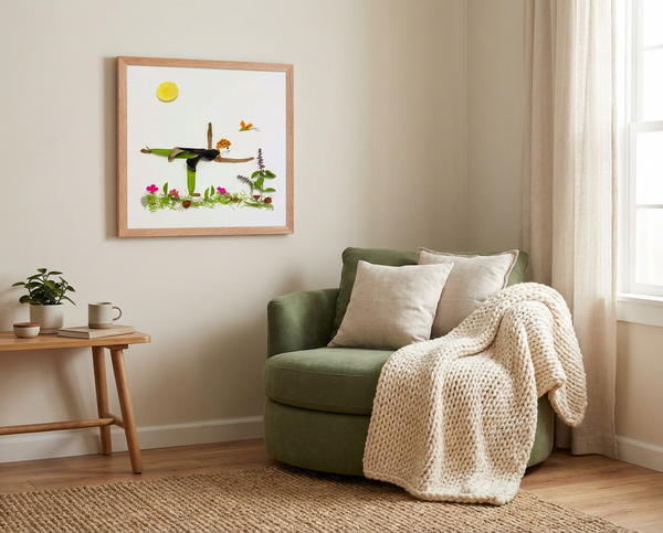 Grounded in Light - Botanical Wellness Wall Art Print