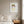 Garden Crown Lady art print in a white frame in a serene bedroom