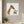 Gentle Giraffe in a white frame above a crib in a soft nursery