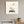 Quiet Wing Companions art in a white frame in a serene nursery