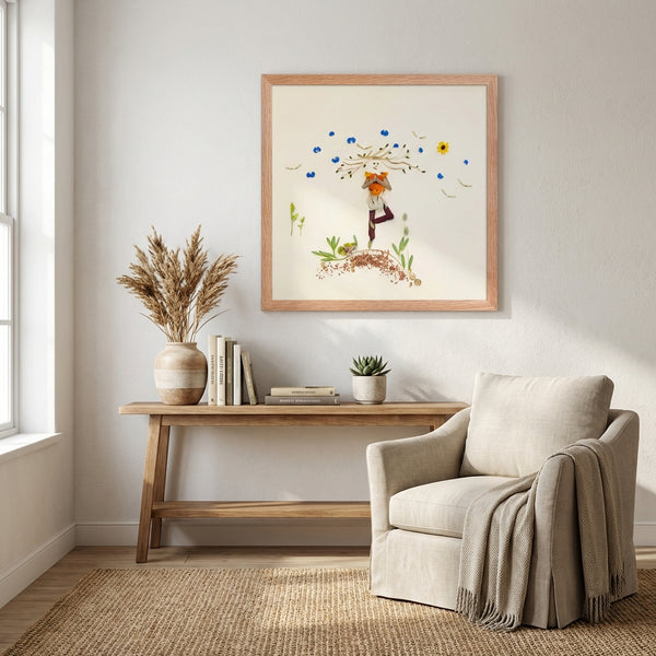 Blooming Tree - Floral Mindful Movement Wall Art Print