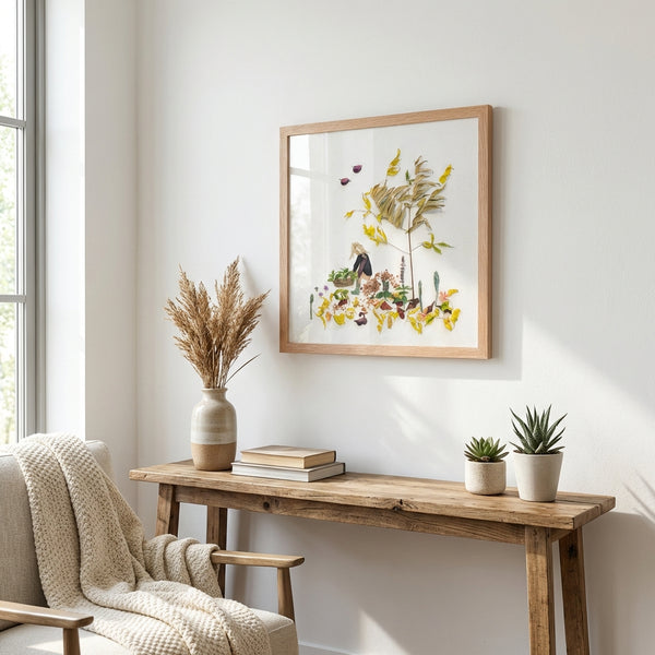Garden Tender - Peaceful Floral Garden Wall Art Print