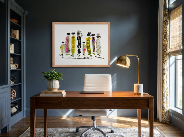 Botanical Gathering - Nature-Inspired Wall Art Print