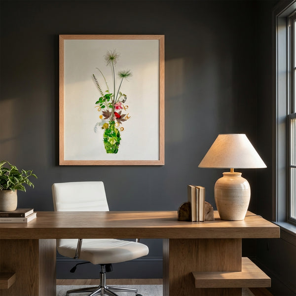 Wild Stem Vessel - Botanical Still Life Nature Wall Art Print