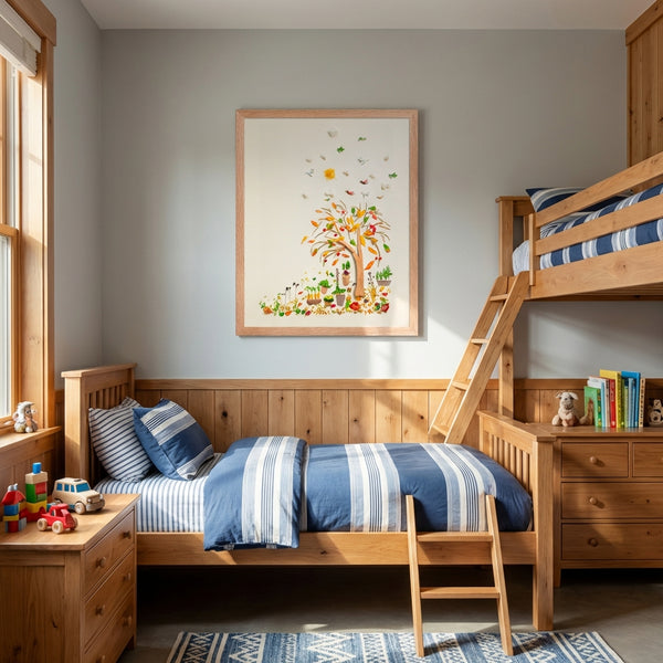 Beneath the Growing Tree - Nature-Inspired Garden Wall Art Print