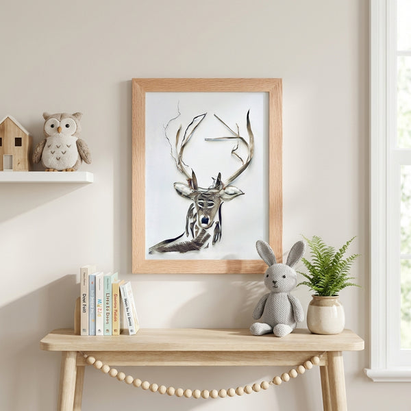 Still Forest Deer - Nature-Inspired Animal Wall Art Print