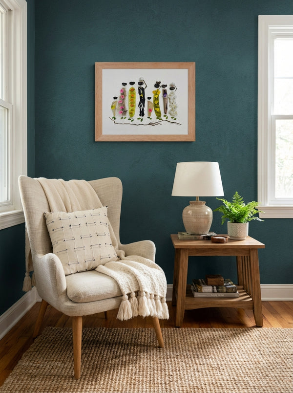 Botanical Gathering - Nature-Inspired Wall Art Print