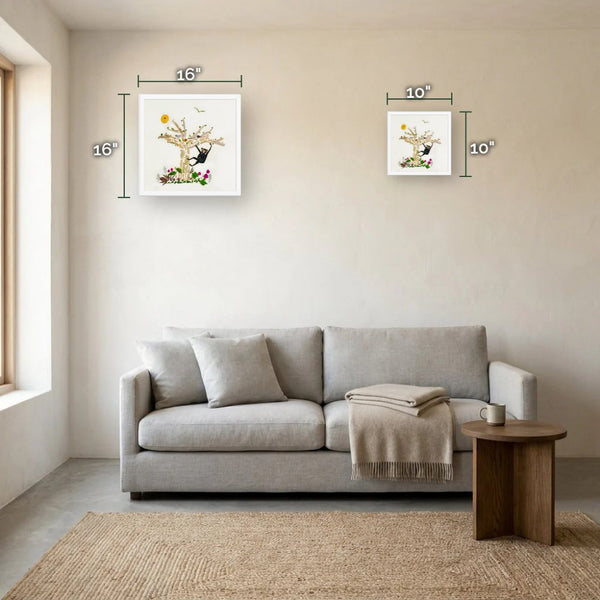 Tree Play Monkey size guide - print dimensions