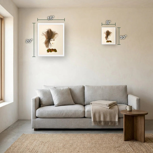 Autumn Stillness size guide - print dimensions