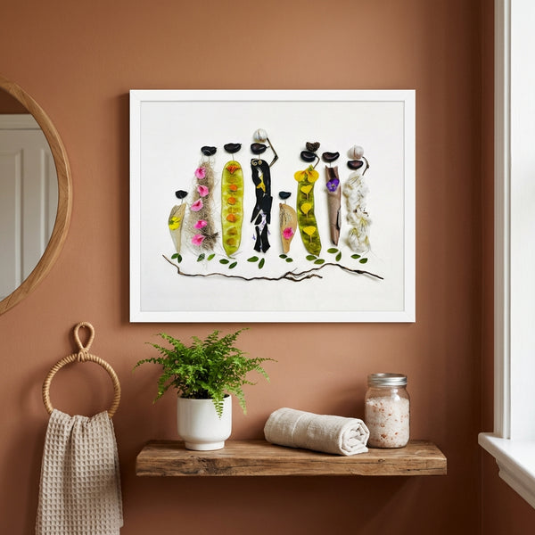 Botanical Gathering - Nature-Inspired Wall Art Print