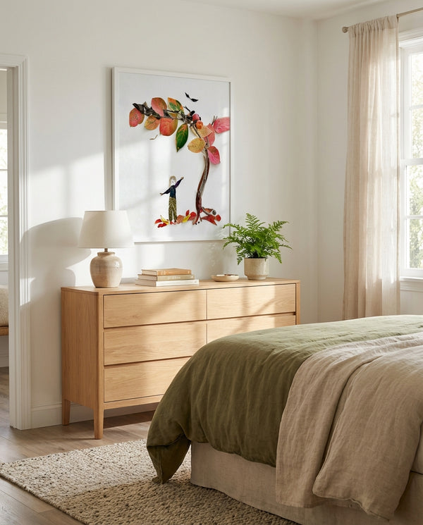 Reaching for Autumn - Poetic Botanical Scene Wall Art Print
