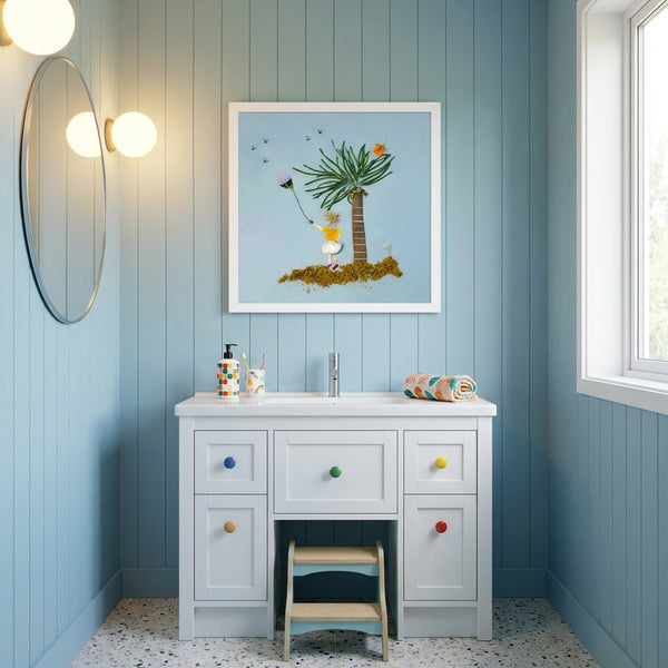 Breezy Island Moment - Whimsical Nature Wall Art Print